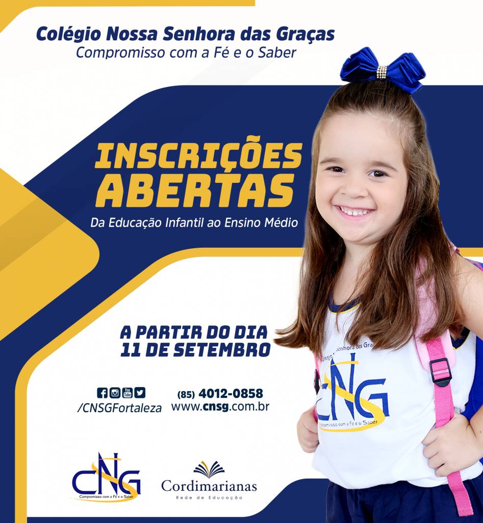 Inscrições abertas - Da Educação Infantil ao Ensino Médio