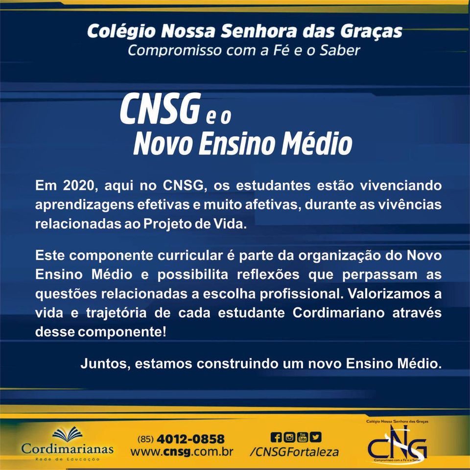 CNSG e o Novo Ensino Médio