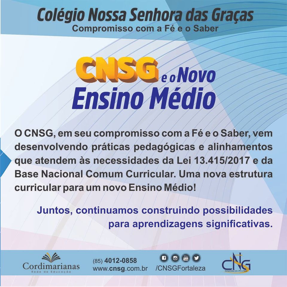 CNSG e o Novo Ensino Médio