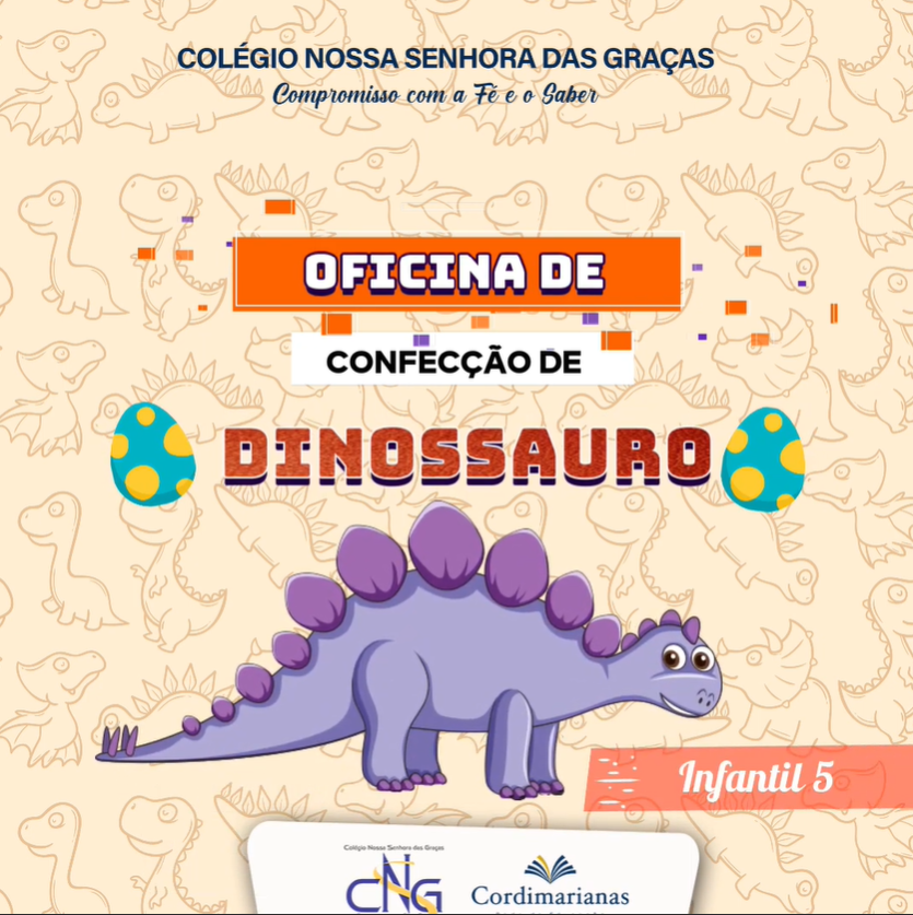 Oficina de confecção de dinossauro (Infantil 5)