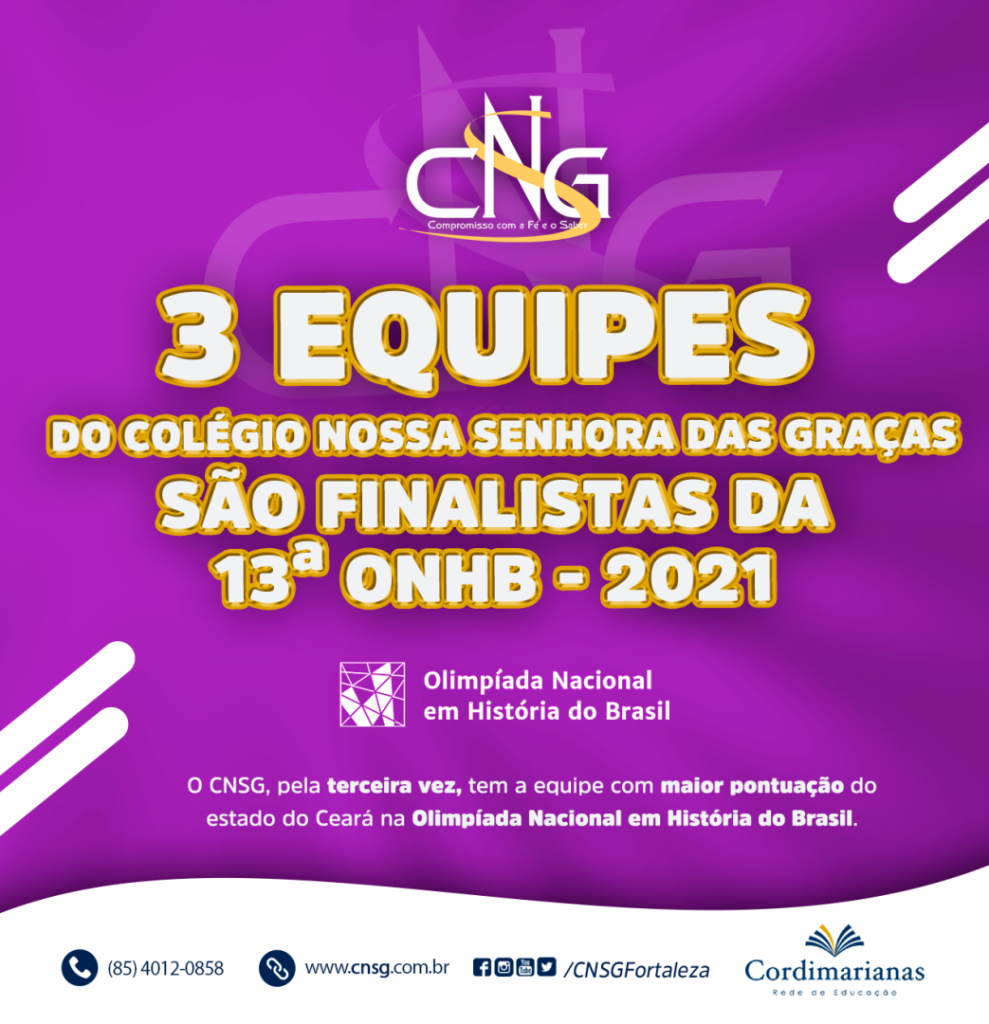 3 Equipes do CNSG são finalistas da 13ª ONHB - 2021