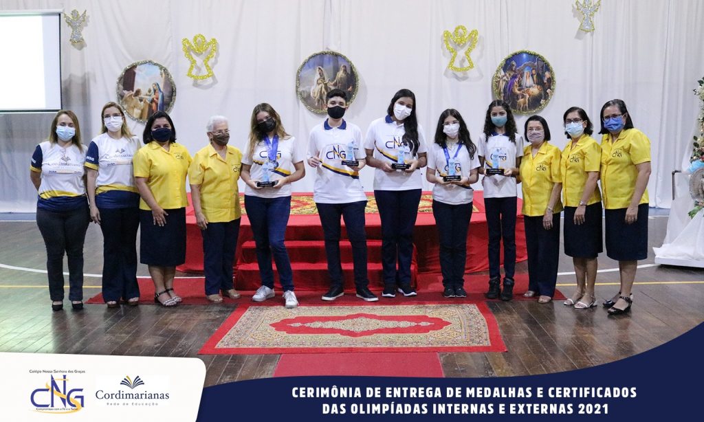 CERIMÔNIA DE ENTREGA DE MEDALHAS E CERTIFICADOS DAS OLIMPÍADAS