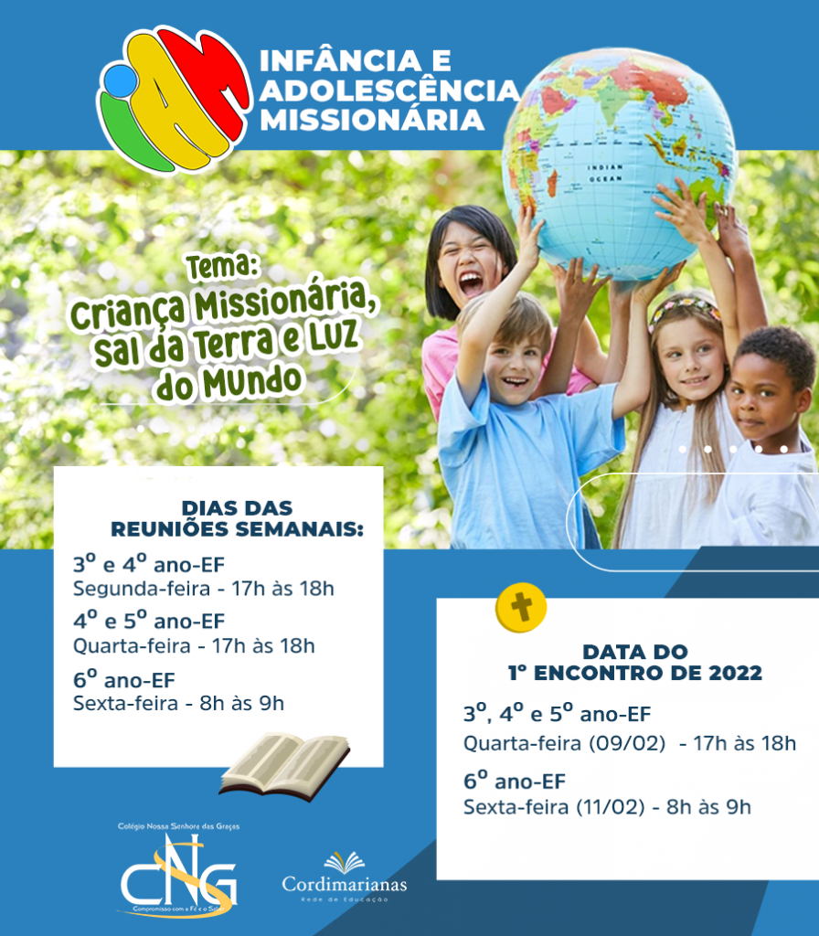 Venha fazer parte da Infância e Adolescência Missionária!