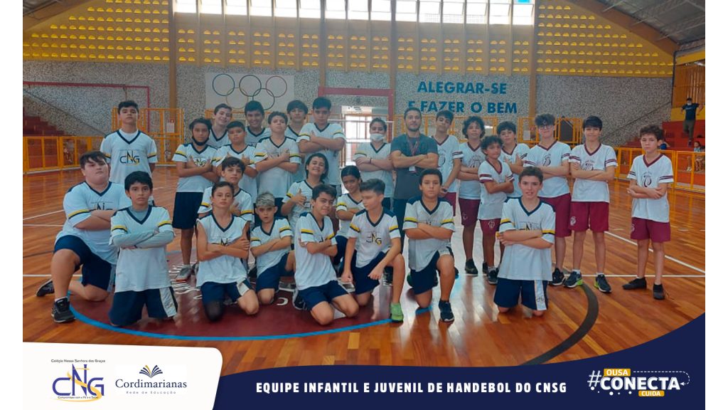 Equipes Infantil e Juvenil de  Handebol do CCNSG