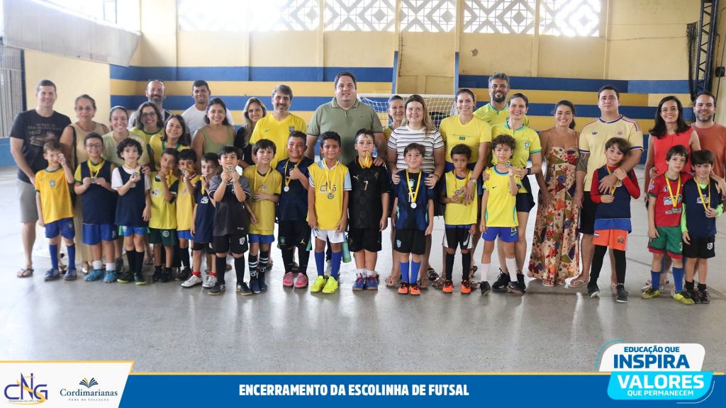 Encerramento da escolinha de futsal